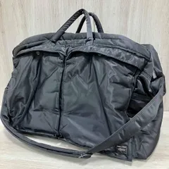 【名作】PORTER/ボストンバッグ／TANKER タンカー/2WAY (M) ポーター 裏地オレンジ 吉田カバン　旅行　M ブラック　黒