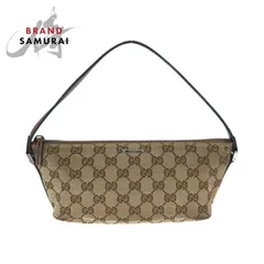 GUCCI グッチ シェリーライン ベージュ シルバー金具 GGキャンバス/レザー 141809 ハンドバッグ アクセサリーポーチ レディース 601332【中古】