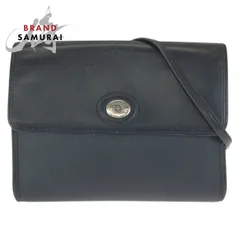 Christian Dior クリスチャンディオール ヴィンテージ ブラック 黒 シルバー金具 レザー ショルダーバッグ 601759【中古】