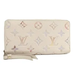 LOUIS VUITTON ジッピーウォレット ラウンドファスナー長財布 モノグラム アンプラント ドリームベージュ M25594