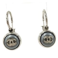 ♤美品 CHANEL ヴィンテージ ココマーク付 クリアボール ピアス - メルカリ