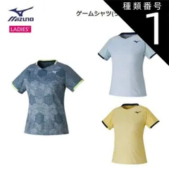 種類1：XS/14：ネイビー MIZUNO(ミズノ) ゲームシャツ (ラケットスポーツ) レディース [72MA2202]