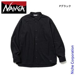NANGA ナンガ ドットエア Vネックコーチシャツジャケット M カーキ