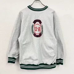 90s　Champion　チャンピオン　リバースウィーブ　スウェット/トレーナー　刺繍タグ　霜降りグレー　XLサイズ　古着