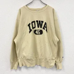 90s～　Champion　チャンピオン　リバースウィーブ　スウェット/トレーナー　刺繍タグ　イエロー　2XLサイズ　古着