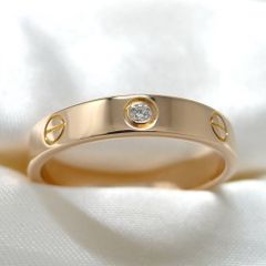 Cartier リング 49 カルティエ ラブリング ダイヤ4P - メルカリ