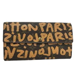 LOUIS VUITTON 二つ折り長財布 ポルトモネ クレディ モノグラム グラフィティ M92190