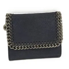 STELLA McCARTNEY ファラベラ 三つ折り財布 レザー ネイビー
