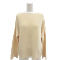 23区 オンワード樫山 ニット セーター 38 白 ホワイト 無地 ボートネック 長袖 /YF ■GY74