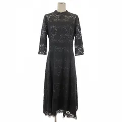 ダイアグラム Diagram レース ワンピース 七分袖 グレー系 38