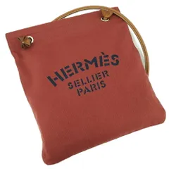 HERMES サックアリーヌ MM ショルダーバッグ キャンバス トワルシェブロン K刻印のサムネイル
