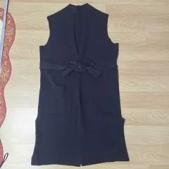 レディース ロング ベスト カーディガン