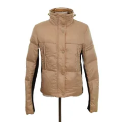 ジョセフ JOSEPH フェザージャケット 無地 ニット切替 ハイネック ジップアップ ドローコード 40 アイボリー CO JY LW 0201 ■ECA003のサムネイル