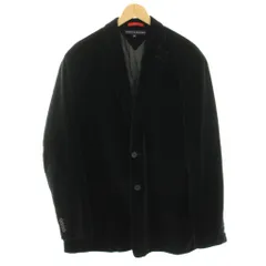 トミーヒルフィガー TOMMY HILFIGER テーラードジャケット シングル ベロア 54 黒 ブラック /HN ■GY53