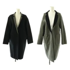 グリーンレーベルリラクシング ユナイテッドアローズ green label relaxing リバーシブルコート アウター 38 グレー ネイビー /CX ■ECD003