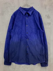 FUGA フーガ FG14-G21 グラデーション加工 スウェード シャツ size46/BLUE ■◇ メンズのサムネイル