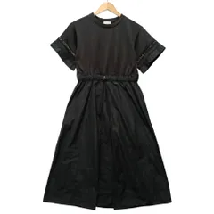 MONCLER モンクレール レディース ABITO ドッキング ワンピース ブラック サイズ M 正規品 / 54438