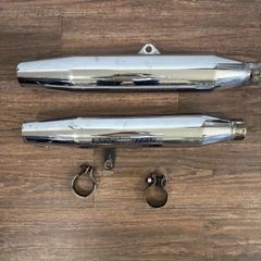 汎用 メガホンマフラー 左右セット 44-47mm - メルカリ