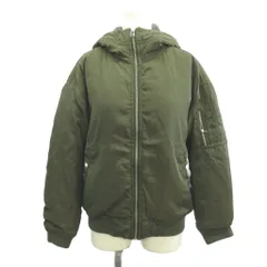 ニコルクラブ NICOLE CLUB フーデッドMA-1 ジャケット 上着 M カーキ 長袖 フード付き MA-1タイプ /NP ■ECA004