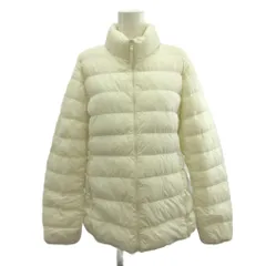ユニクロ UNIQLO ダウンジャケット 上着 XL オフホワイト 長袖 スタンドカラー 無地 /NP ■ECA004
