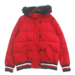 トミーヒルフィガー TOMMY HILFIGER 中綿ジャケット 長袖 ファー 赤 レッド L