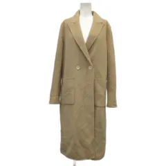 ザラウーマン ZARA WOMAN コート ウール S ベージュ 長袖 ダブルブレスト ラペルカラー ロング丈 /KK ■ECA004のサムネイル