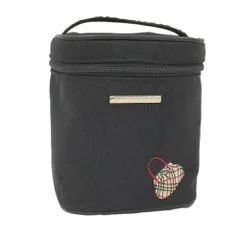 BURBERRY バニティポーチ キャンバス ノバチェック ブラック