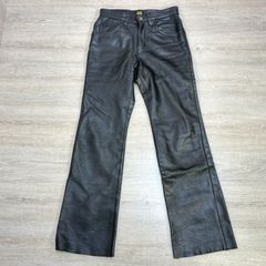 廃盤】Lee RIDERS 牛革 5201 パッチワークレザーパンツ W30 - メルカリ
