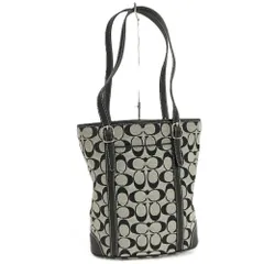 COACH トートバッグ シグネチャー キャンバス ブラック 6612