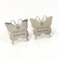 グッチ GUCCI バタフライ ピアス Ag925 フック - メルカリ