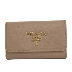 PRADA ４連 キーケース レザー ピンクベージュ 1PG004