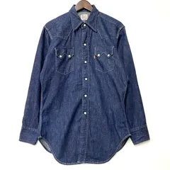 【中古品】LEVI'S VINTAGE CLOTHING リーバイスビンテージクロージング BIG E SHORTHORN WESTERN SHIRT ショートホーン ウエスタン シャツ トップス 長袖 【145-260420-ya-15-izu】