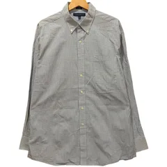 TOMMY HILFIGER トミーヒルフィガー チェック柄 長袖シャツ ボタンダウンシャツ メンズ XL LL 16-1/2 古着 ブルー ホワイト 青 白 レギュラーフィット BDシャツ ワンポイント ロゴ刺繍 オフィスカジュアル / MS683のサムネイル