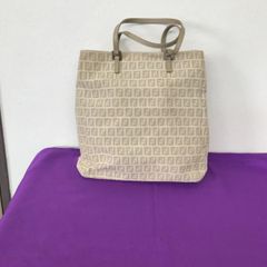 大型【FENDI】トートバッグ ズッカ柄 セレリア キャンバス 自立 A4 