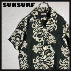 美品SUN SURFサンサーフ東洋エンタープライズ長袖アロハシャツ