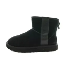 アグ オーストラリア UGG australia クラシック ミニ サイド ロゴ Classic Mini Side Logo ムートンブーツ ショートブーツ 23.0cm 黒 ブラック 1122558 /AN55