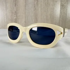 YOHJI YAMAMOTO ヨウジヤマモト 52-6001 サングラス アイボリー ブルーレンズ ケース付のサムネイル