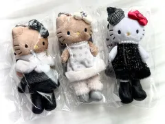 Sanrio Hello Kitty ロング足 kitty タンニング kitty ぬい ぬいぐるみ キーホルダー ケープ ツイード ドレス