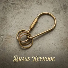 アメカジ アメリカ USA ビンテージ 真鍮 キーホルダー ブラス フック キーチェーン ウォレットチェーン パーツ バイカー ; USBS-001