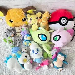 ポケットモンスター ぬいぐるみ 大量まとめ売り セレビィ２種 18点セット ポケモンコレクション タグあり多数 1808