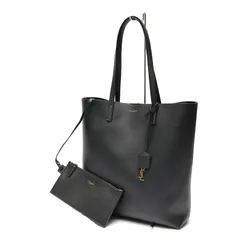 サンローラン / SAINT LAURENT　ショッピングバッグ SAINT LAURENT トートバッグ　600306　レザー　ブラック 【中古】のサムネイル