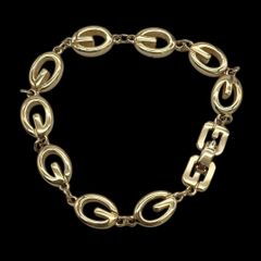 美品✨GIVENCHYジバンシィ、Gロゴ喜平ブレスレット、ヴィンテージ_519