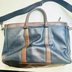 【錦】COACH コーチ メトロポリタン ビジネスバッグ ボストンバッグ ショルダーバッグ レザー ブラック ダークブラウン F70916【471IO】D20