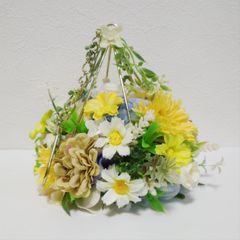 フライングリース ① アーティフィシャルフラワー ハンドメイド 値下げ