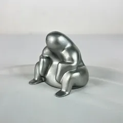 ALESSI アレッシィ Philippe Starck 1998 フィギュア オブジェ 小物入れ シルバーのサムネイル