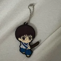 銀魂カプセルガチャ 志村 新八 ゴムキーホルダー