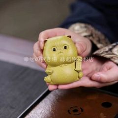 未使用 木彫り ももんがももんがの小枝 ういるびい工房 北海道 旭川