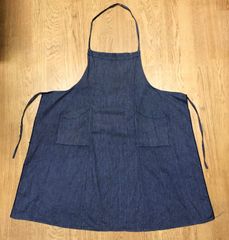 60s 70s フレンチ コットンエプロン ヴィンテージ フェード ユーロ