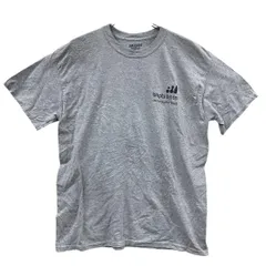 ギルダン　メンズ　灰色　M　夏　ロゴTシャツ　カジュアル　USA古着【3597】
