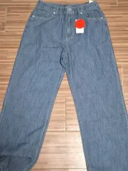 新品 デニム ワイド パンツ (청 ネイビー) トレーナー パンツ